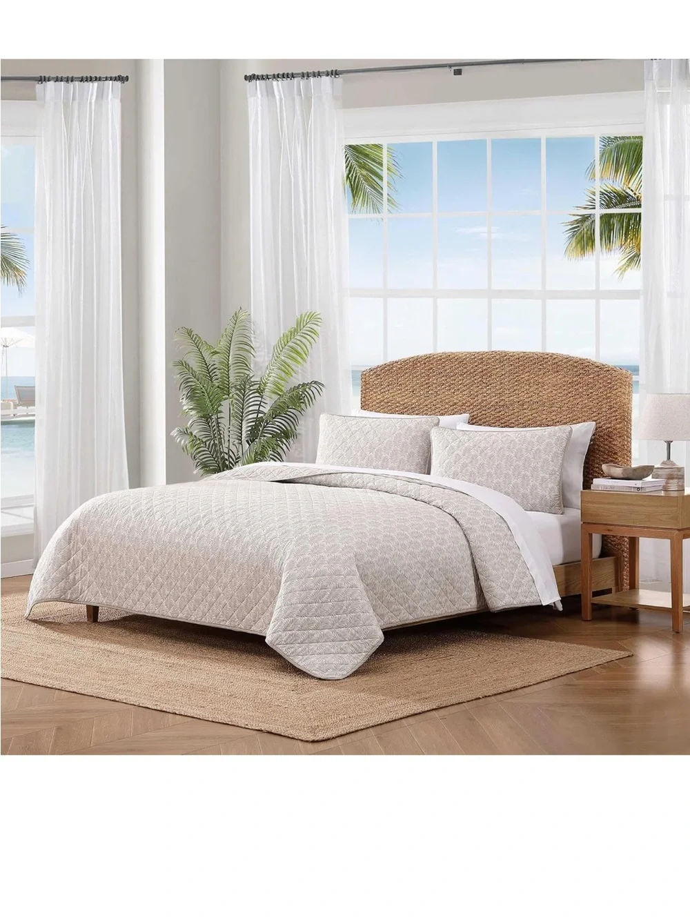 Tommy Bahama - King Quilt Set, Super Soft Bedding with Matching Shams, Coastal